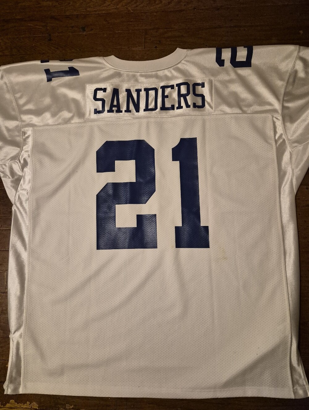 Dallas Cowboys Deion Sanders Mens Mitchell & Ness White Blue Sz 60 Or 4XL Jersey - Picture 4 of 10